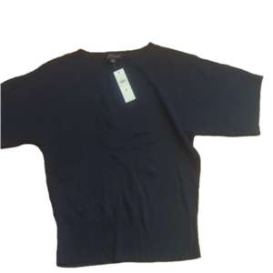 Ann Taylor NWOT size M navy dolman short sleeve sweater